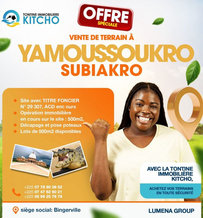 VENTE YAMOUSSOUKRO